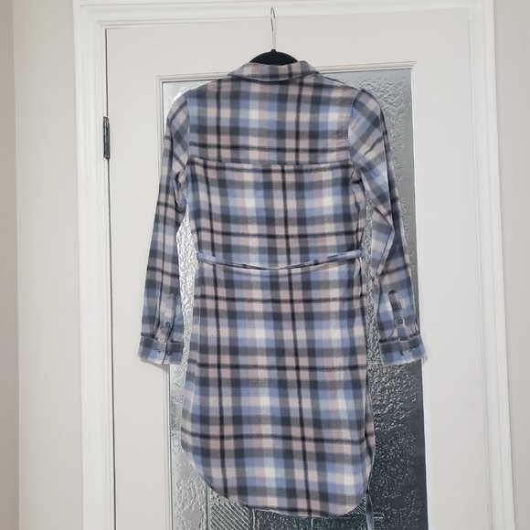 Plaid Shirt Dress - Picture 2 of 4